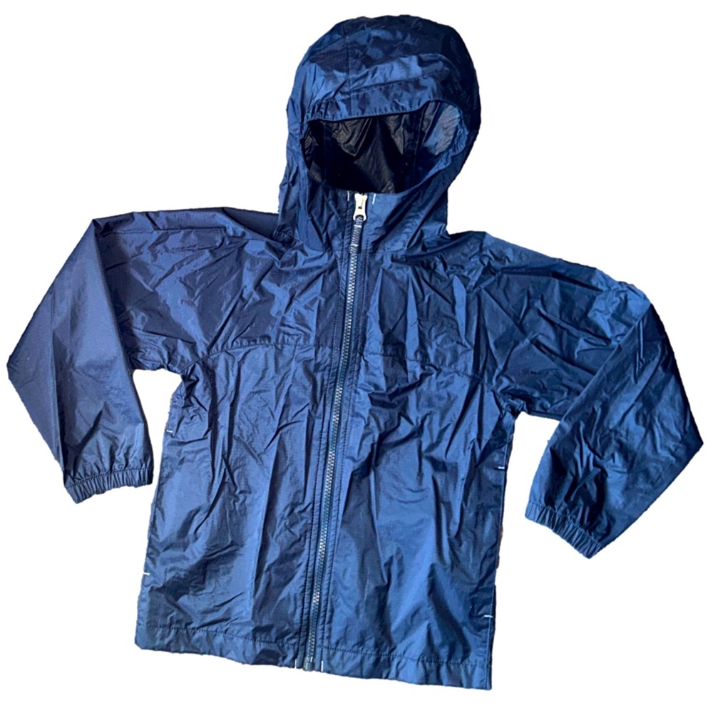 Lands' End Navy Rain Jacket S4